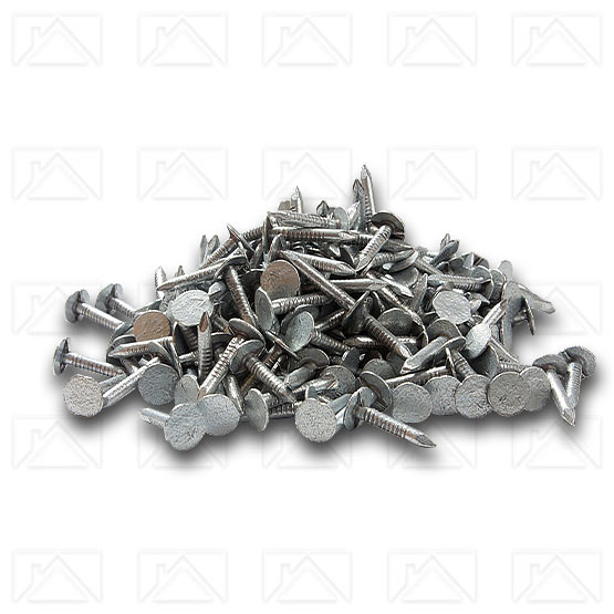Galvanised clout nails 13mm -> 50mm Roof. Felt nails Extra large head 1kg 